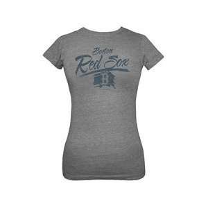  Boston Red Sox Womens Triblend Crew T Shirt by 5th 
