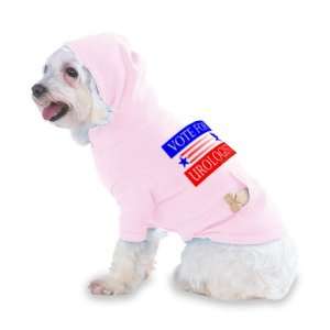 VOTE FOR UROLOGIST Hooded (Hoody) T Shirt with pocket for your Dog or 