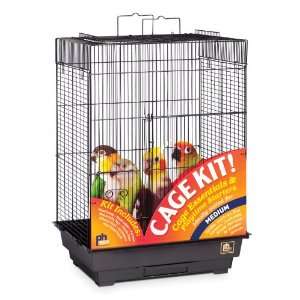  Prevue Hendryx 91351 Square Roof Bird Cage Kit, Black: Pet 