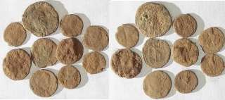 Lot of 10 Uncleaned Ancient Roman Coins  
