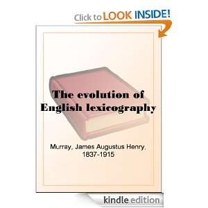   lexicography James Augustus Henry Murray  Kindle Store