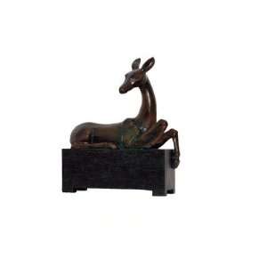 Urban Trends 20 Brown Deer Statue in Wooden Finish