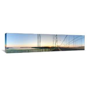  Tacoma Narrows Bridge Sunset   Gallery Wrapped Canvas 