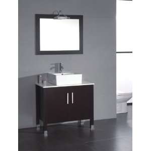 New Comptemporary Style 32 Bathroom Solid Wood Single Vanity (Cabinet 