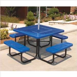 Ultra Play P 46 Square Table with Perforated Pattern Frame Color/Coat 