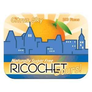 Ricochet Fruit Sours   Citrus Sky 100ct Tin  Grocery 