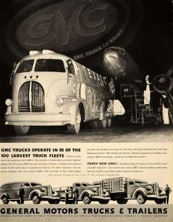 1938 Ad General Motors Vintage Trucks Trailers Texaco   ORIGINAL 