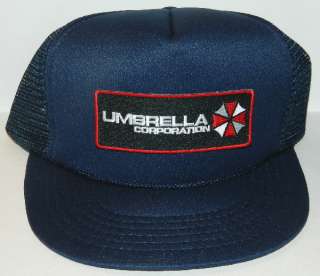 Resident Evil Umbrella Corporation Chest Logo Patch Baseball Hat, NEW 