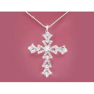  Austrian Crystal Cross Necklace 