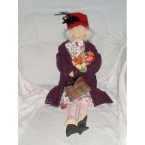  Hazel, Old Lady Red Hat Doll: Home & Kitchen