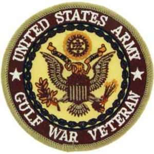  U.S. Army Gulf War Veteran Patch Brown 3 1/8 Patio, Lawn 