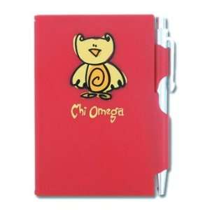 Chi Omega Mini Memo Book With Pen