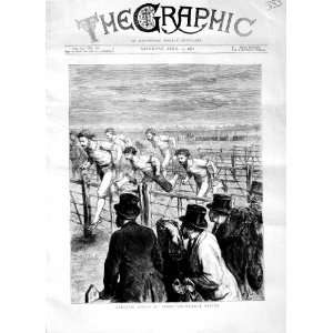   1871 ATHLETICS SPORT BROMPTON HURDLE RACING MEN PRINT