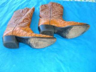 Vintage Tony Lama El Rey Collection Anteater Skin Cowboy Boots Size 11 