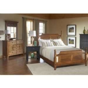  Attic Rustic Oak Post Bedroom Set Available in 2 Sizes 