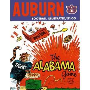  1969 Auburn vs. Alabama 36 x 48 Canvas Historic Football 