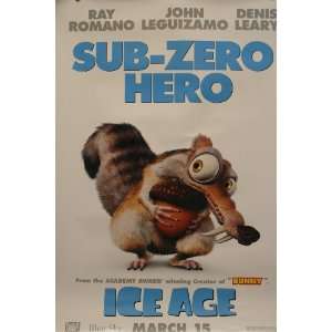  ICE AGE the Squirrel Sub zero Hero Poster