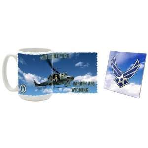  USAF 90th Missile Wing UH 1N Mug/Coaster