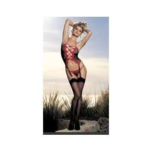   halter neck tie adjustable lace up front and adjustable garters. Comes