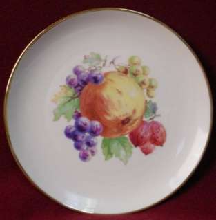   WESTERN GERMANY china FRUITS ncw1 pattern SALAD PLATE Apple & Grapes