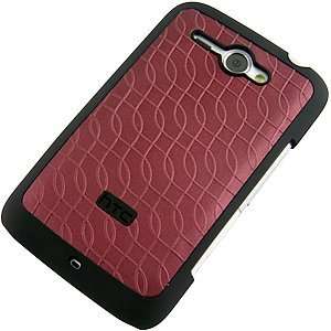  Htc Status/chacha Hard Shell Case, Black/red Cell Phones 