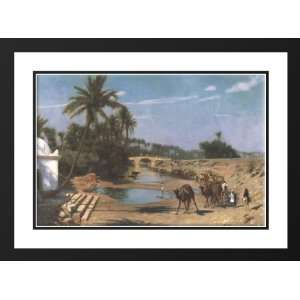  Gerome, Jean Leon 24x19 Framed and Double Matted Caravan 