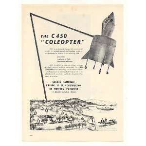   SNECMA C 450 Coleopter Experimental Aircraft Print Ad