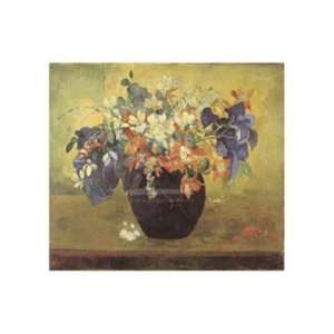  A Vase of Flowers, 1896 by Paul Gauguin 14.00X11.00. Art 
