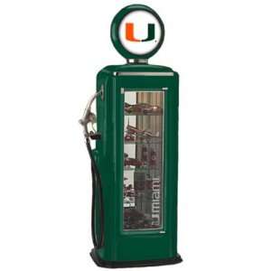  University of Miami Hurricanes Gas Pump Display Case 