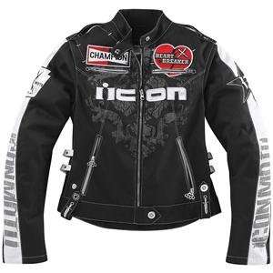  Icon Womens Hella Heartbreaker Jacket   2X Large/Black 