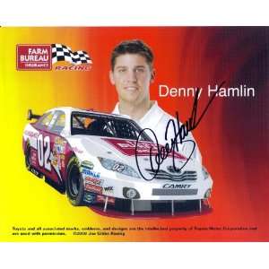  2009 Denny Hamlin Farm Bureau Hero Card SIGNED Sports 