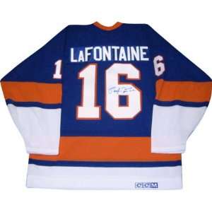 Pat LaFontaine New York Islanders Autographed Authentic Jersey:  