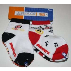  Skechers Kids Infant/Baby Boys 4 Pack Socks   Size: 12 24 