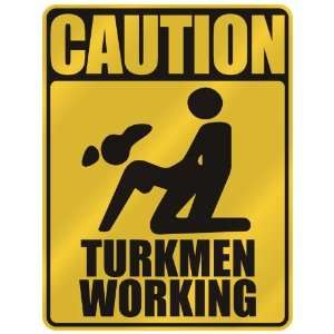   CAUTION  TURKMEN WORKING  PARKING SIGN TURKMENISTAN 