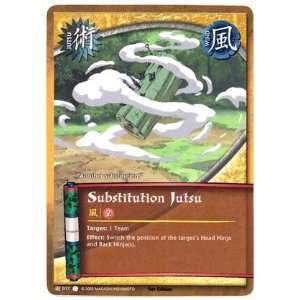  Naruto TCG Path to Hokage J 017 Substitution Jutsu Common 