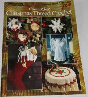   BEST CHRISTMAS THREAD CROCHET Leisure Arts crocheting pattern leaflet