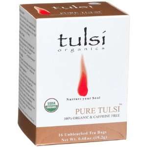 Tulsi Organics Tea, Pure Tulsi, 16 ct, 6 ct (Quantity of 1 