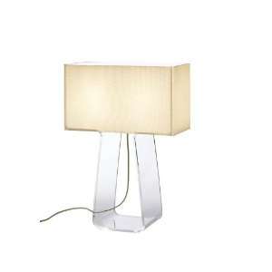  Pablo Tube Top 21 Table Lamps   color white shade/clear 