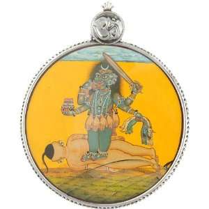  Goddess Bhadrakali Pendant   Sterling Silver Everything 