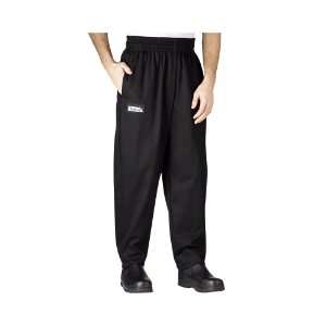  Chefwear Xl Solid Black Baggy Pants   3000 30 XLG