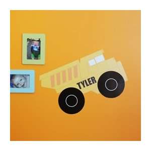 Dump Truck Personalized Wall Decal   