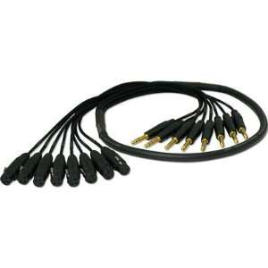  Mogami Gold 8 TRS 1/4 to Female XLR 8 Channel Snake with 