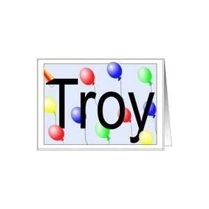  Troys Birthday Invitation, Party Balloonss Card Toys 
