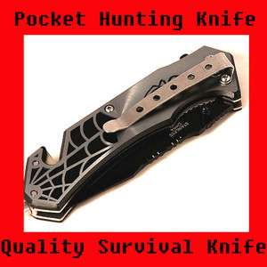SPRING ASSISTED OPEN POCKET HUNTING SURVIVAL KNIFE HEAVY DUTY W 