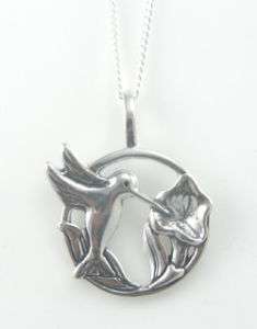 Sterling Silver Hummingbird or Butterfly Necklace 18  