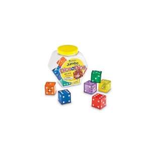  7 Pack LEARNING RESOURCES JUMBO DICE IN DICE: Everything 