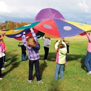   : UFO Kids Parachute by American Educational Products: Home & Kitchen