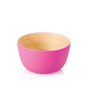  Bambu 6 Inch Diameter Small Bowl, Bubble Gum Kitchen 