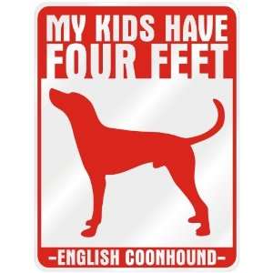  New  My Kids Have 4 Feet  English Coonhound  Parking 
