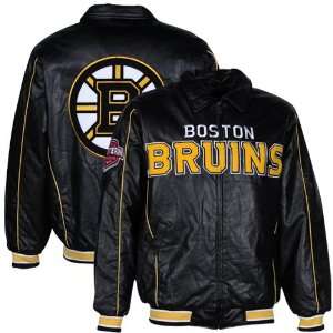  G Iii Boston Bruins Faux Leather Jacket: Sports & Outdoors